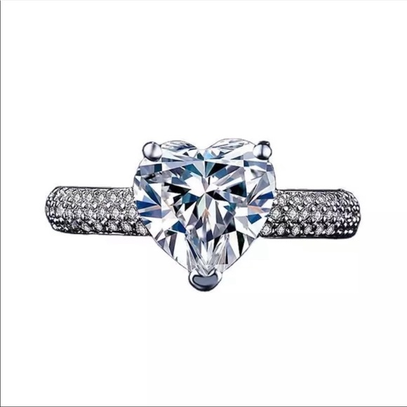 Heart Shape Ring - Women’s Ring - Picture 3 of 3